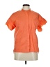 Halogen Orange Short Sleeve Blouse Size M - photo 1