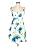 Ruby Rox Floral Blue Cocktail Dress Size 11 - photo 1
