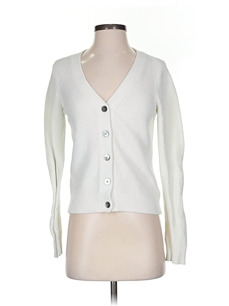 Pre-owned The Drop Cardigan Sweater In White