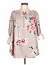 Unbranded Gray 3/4 Sleeve Blouse Size L - photo 1