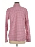 Caslon 100% Cotton Houndstooth Pink Long Sleeve Button-Down Shirt Size M - photo 2