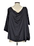 Torrid Black Purple 3/4 Sleeve Blouse Size Med Plus (00) - photo 2