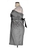 NW Nightway Metallic Gray Cocktail Dress Size XL - photo 5