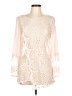Unbranded Ivory Pink Long Sleeve Blouse Size L (estimated) - photo 1