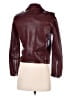 IRO 100% Leather Solid Burgundy Blue Leather Jacket Size 19w - photo 2