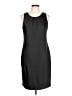 Calvin Klein Solid Black Cocktail Dress Size 10 - photo 1