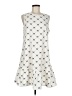 Unbranded 100% Polyester Graphic Ivory Casual Dress Size M - photo 1