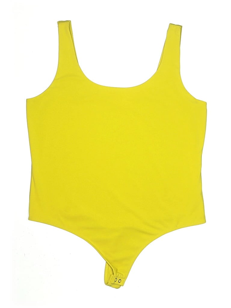 Pre-owned Express Bodysuit In Yellow