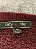 Lety & Me Burgundy Pullover Sweater Size M - photo 7