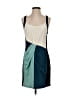 Rebecca Minkoff 100% Polyester Color Block Teal Cocktail Dress Size 4 - photo 1