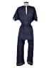 Shein 100% Polyester Polka Dots Blue Jumpsuit Size 4 - photo 2