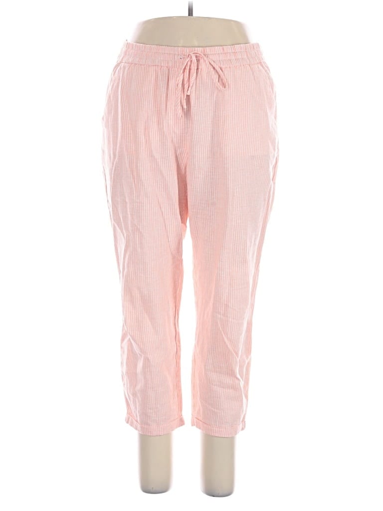 Pre-owned J.crew Factory Store Linen Pants In Pink