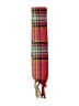V.Fraas Plaid Burgundy Red Scarf One size - photo 2