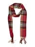 V.Fraas Plaid Burgundy Red Scarf One size - photo 1