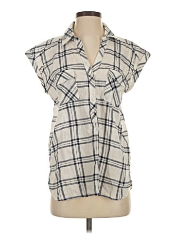 Soft Joie Sleeveless Button-Down Shirt (view 1)