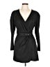 Zara Solid Black Casual Dress Size L - photo 1