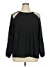 Forever 21 Plus 100% Polyester Black Long Sleeve Blouse Size 1X - photo 1