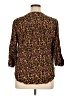 Torrid 100% Rayon Aztec Or Tribal Print Fair Isle Tropical Brown 3/4 Sleeve Blouse Size 1X Plus (1) - photo 2