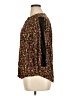Torrid 100% Rayon Aztec Or Tribal Print Fair Isle Tropical Brown 3/4 Sleeve Blouse Size 1X Plus (1) - photo 5