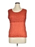 Assorted Brands 100% Polyester Orange Sleeveless Blouse Size XL - photo 1