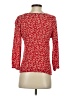 19 Cooper 100% Rayon Red 3/4 Sleeve Top Size S - photo 2