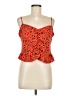 Topshop 100% Polyester Orange Sleeveless Top Size 10 - photo 1