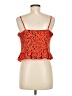 Topshop 100% Polyester Orange Sleeveless Top Size 10 - photo 2
