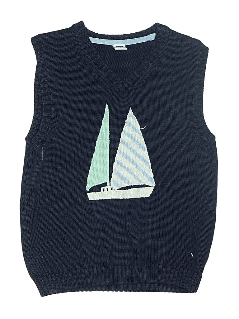 Pre-owned Janie And Jack Kids' Sweater Vest In Blue