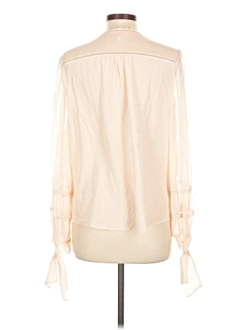 Rebecca Taylor Long Sleeve Silk Top (view 2)