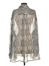 Lane Bryant 100% Polyester Animal Print Silver Long Sleeve Blouse Size 26 - 28 Plus - photo 2