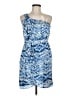 BCBGeneration 100% Polyester Print Blue Cocktail Dress Size 6 - photo 1
