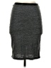 Express Solid Gray Casual Skirt Size XS - photo 1