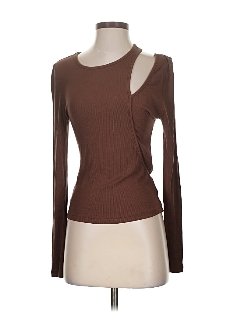 Pre-owned Et Clet Long Sleeve T-shirt In Brown