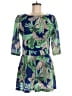 Boohoo 100% Polyester Tropical Blue Romper Size 8 - photo 1