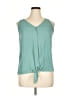 Fortune + Ivy 100% Polyester Teal Sleeveless Blouse Size XL - photo 1