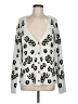 CAbi Animal Print Silver Cardigan Size M - photo 1