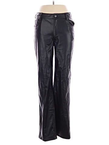 Zara Faux Leather Pants (view 1)