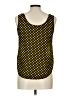 Victor Costa 100% Polyester Yellow Sleeveless Blouse Size 10 - photo 2