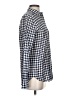 J.Crew Checkered-gingham Blue Long Sleeve Button-Down Shirt Size 0 - photo 4