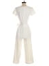 Club Monaco 100% Polyester Solid Ivory Jumpsuit Size 2 - photo 2