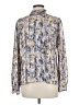 Nicola 100% Polyester Paisley Blue Long Sleeve Blouse Size 8 - photo 2