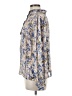 Nicola 100% Polyester Paisley Blue Long Sleeve Blouse Size 8 - photo 5