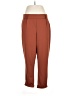 One Solid Brown Casual Pants Size L - photo 1