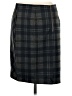 CAbi Plaid Gray Formal Skirt Size 6 - photo 2