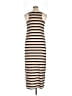 Feathers Stripes Tan Casual Dress Size 1X - photo 2