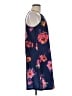 Unbranded 100% Polyester Floral Blue Casual Dress Size M - photo 4