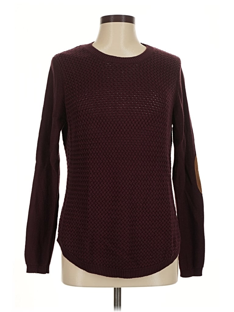 Pre-owned Lety & Me Pullover Sweater In Burgundy