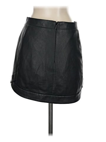 BCBGMAXAZRIA Faux Leather Skirt (view 2)