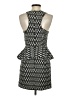 Topshop 100% Polyester Argyle Black Cocktail Dress Size 4 - photo 2