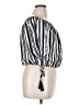 Honey Belle 100% Polyester Blue Short Sleeve Blouse Size M - photo 4